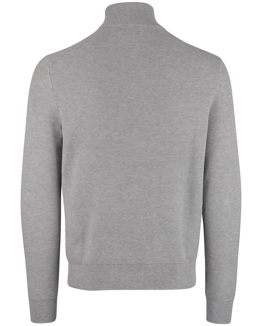 Grijze half zip trui Polo Ralph Lauren gebreid