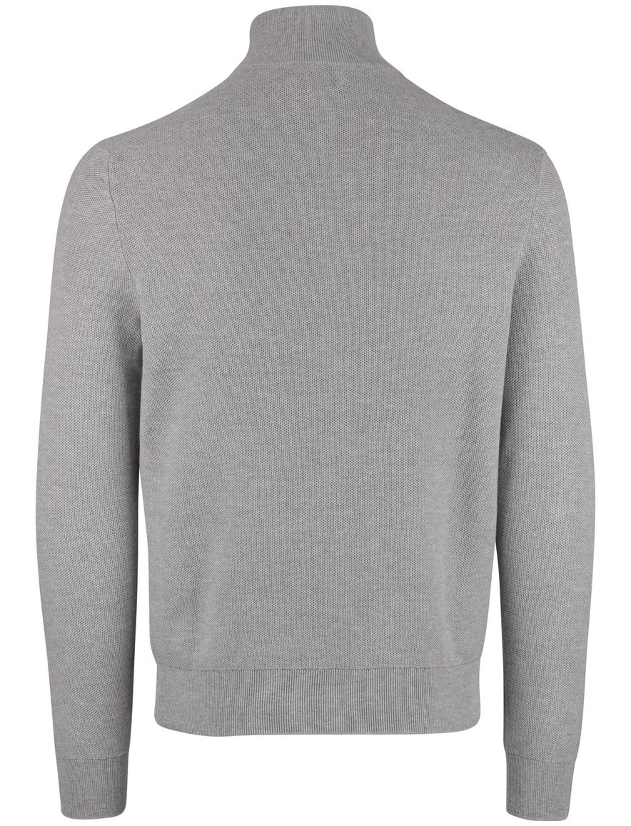 Grijze half zip trui Polo Ralph Lauren gebreid