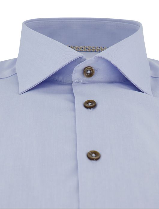 Lichtblauw Ledub overhemd Modern Fit wide spread