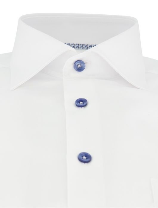 Wit Ledub overhemd Modern Fit wide spread