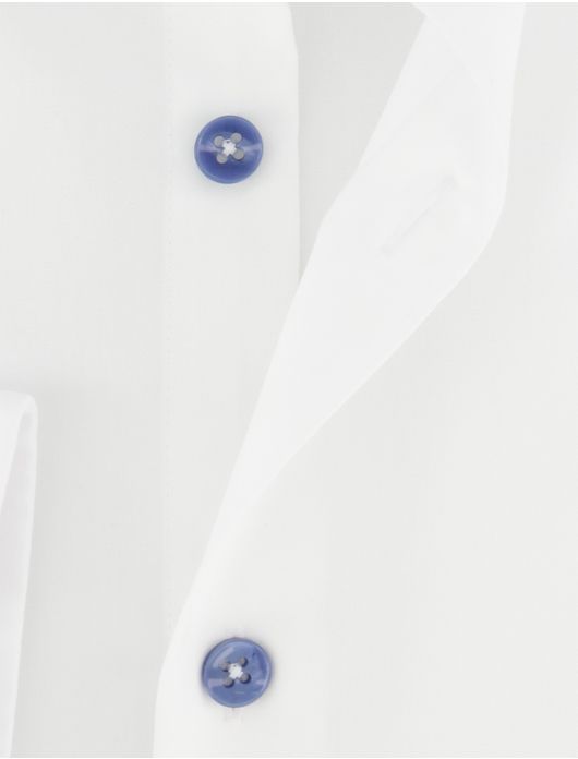 Wit Ledub overhemd Modern Fit wide spread