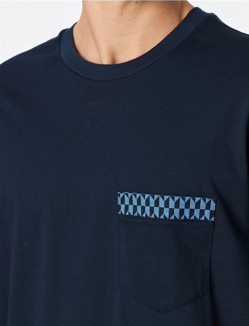 100% katoen nachthemd Schiesser donkerblauw