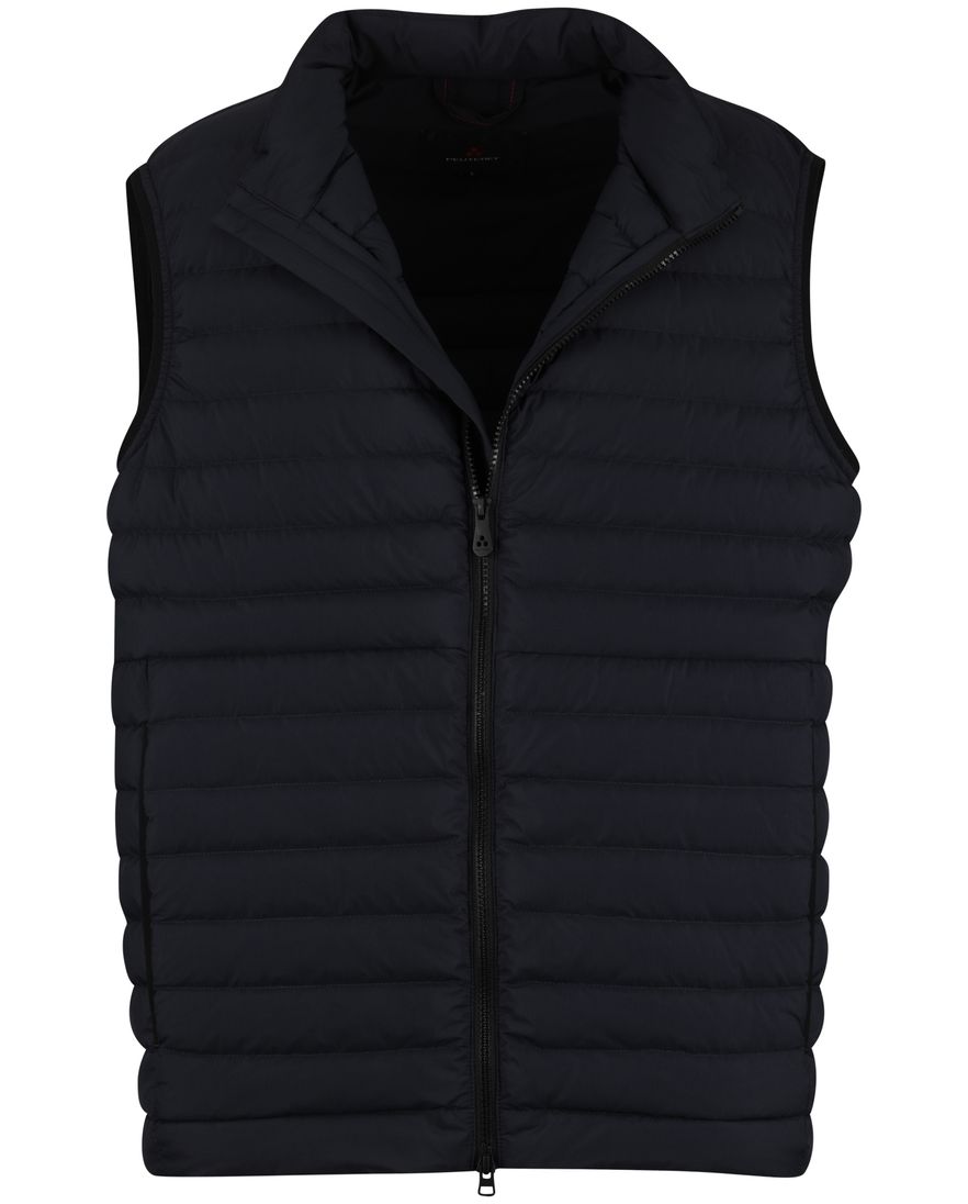 Navy Peuterey bodywarmer puffer dons gevoerd rits
