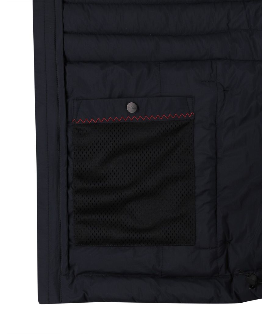 Navy Peuterey bodywarmer puffer dons gevoerd rits