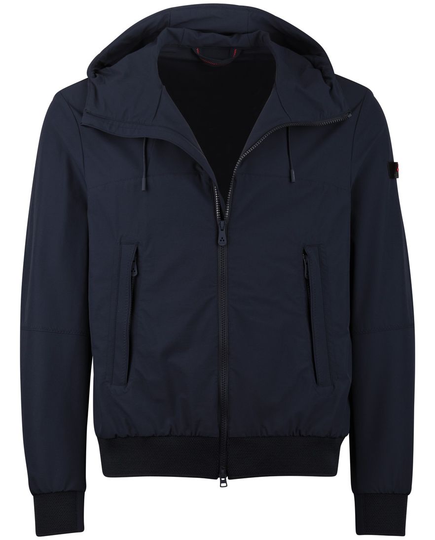 Peuterey zomerjas waterafstotend met capuchon navy