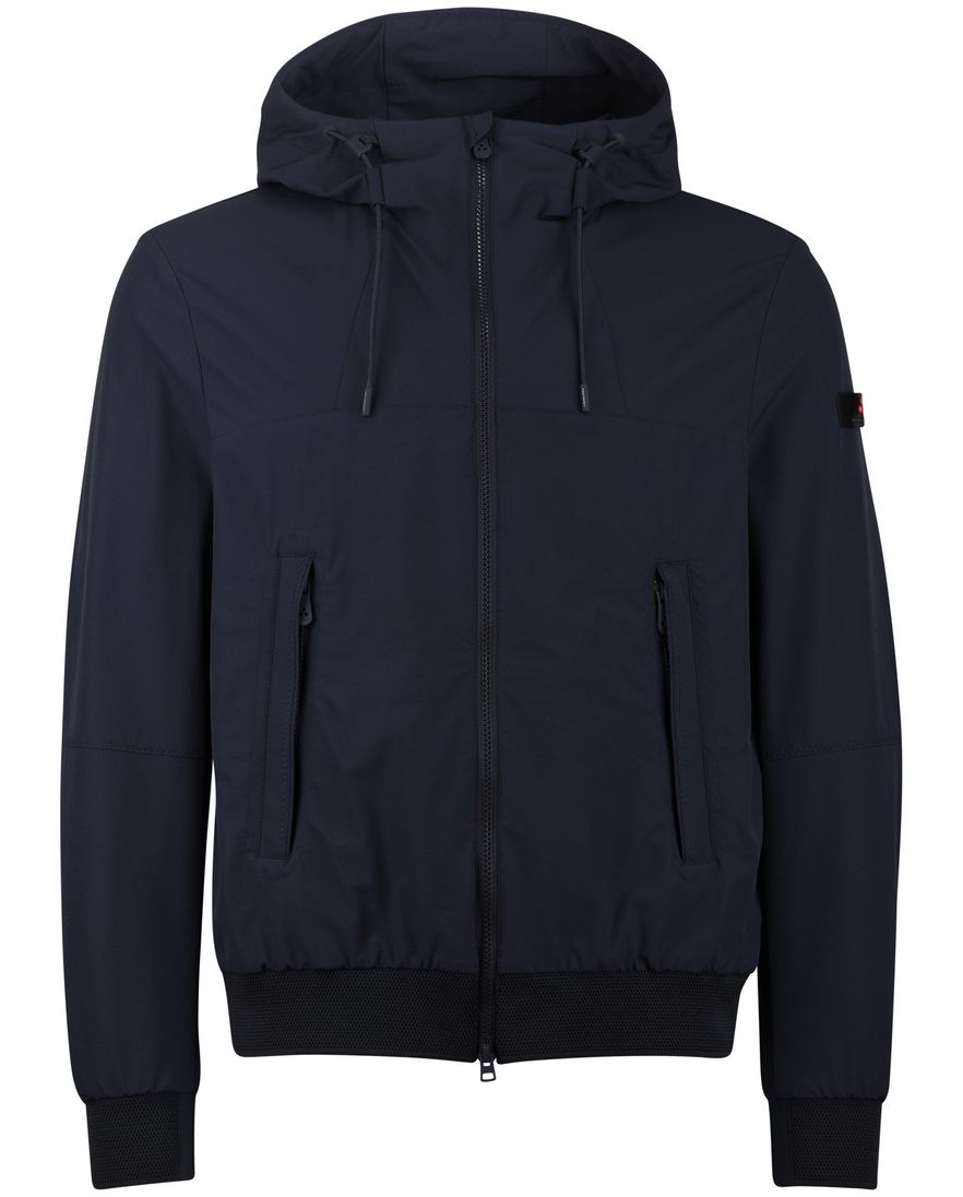 Peuterey zomerjas waterafstotend met capuchon navy