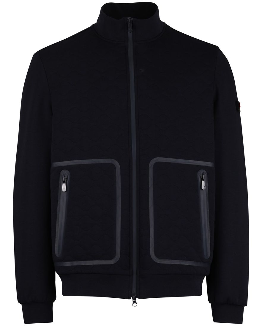 Navy Peuterey vest met rits stretch