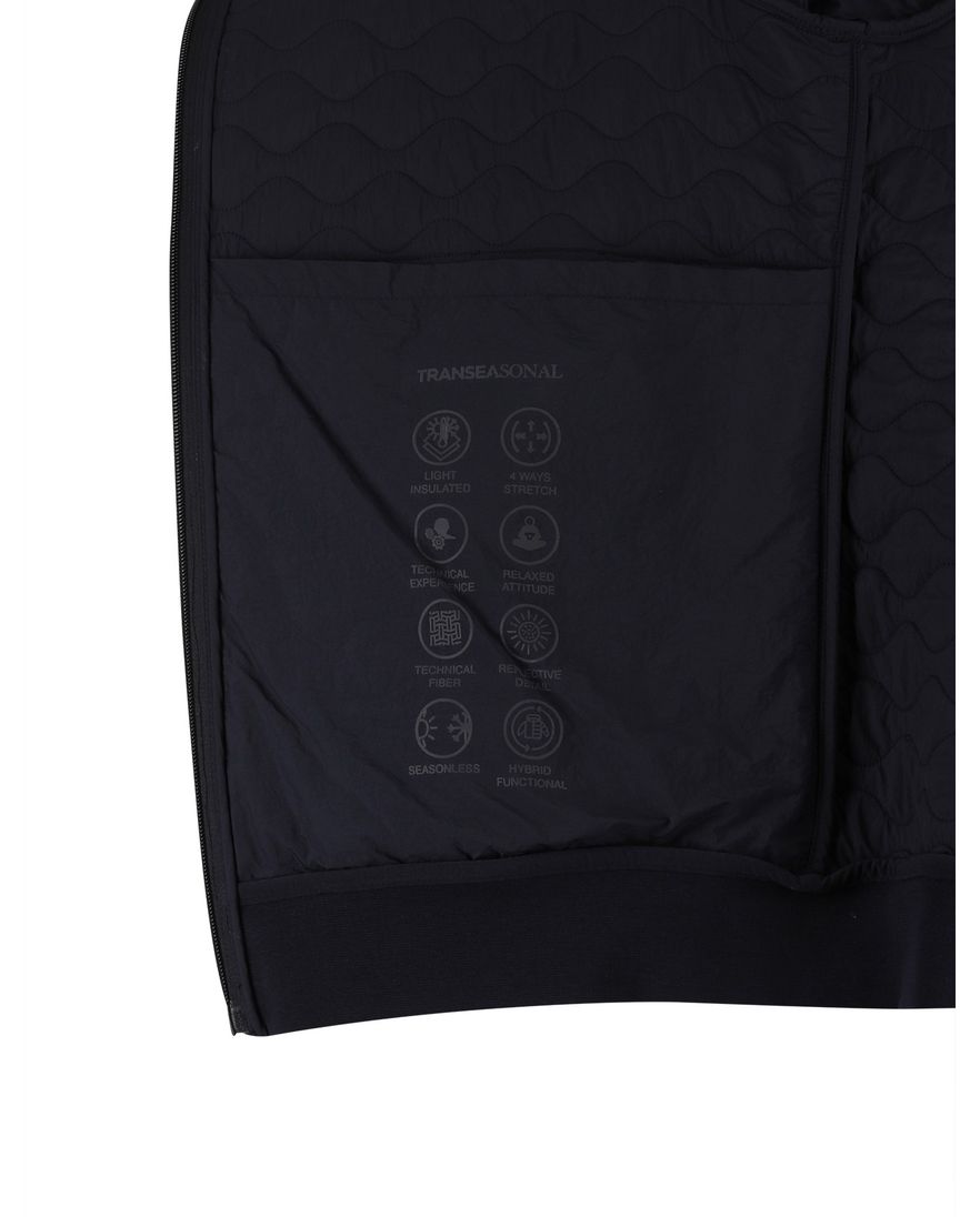 Navy Peuterey vest met rits stretch