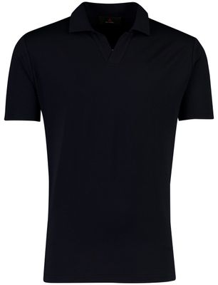 Peuterey Donkerblauw poloshirt Peuterey v-hals jersey korte mouw