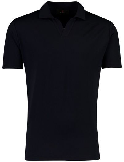 Peuterey Donkerblauw poloshirt Peuterey v-hals jersey korte mouw