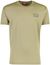 T-shirt Diesel olijfgroen normale fit ronde hals merkje