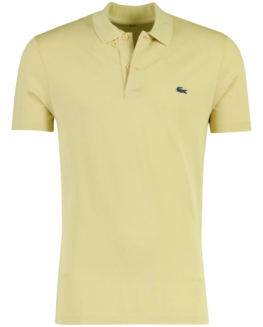 Geel poloshirt Lacoste 2 knoops