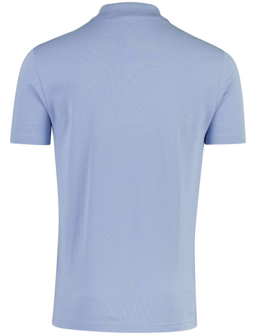 Poloshirt korte mouw Lacoste lichtblauw normale fit 2 knopen