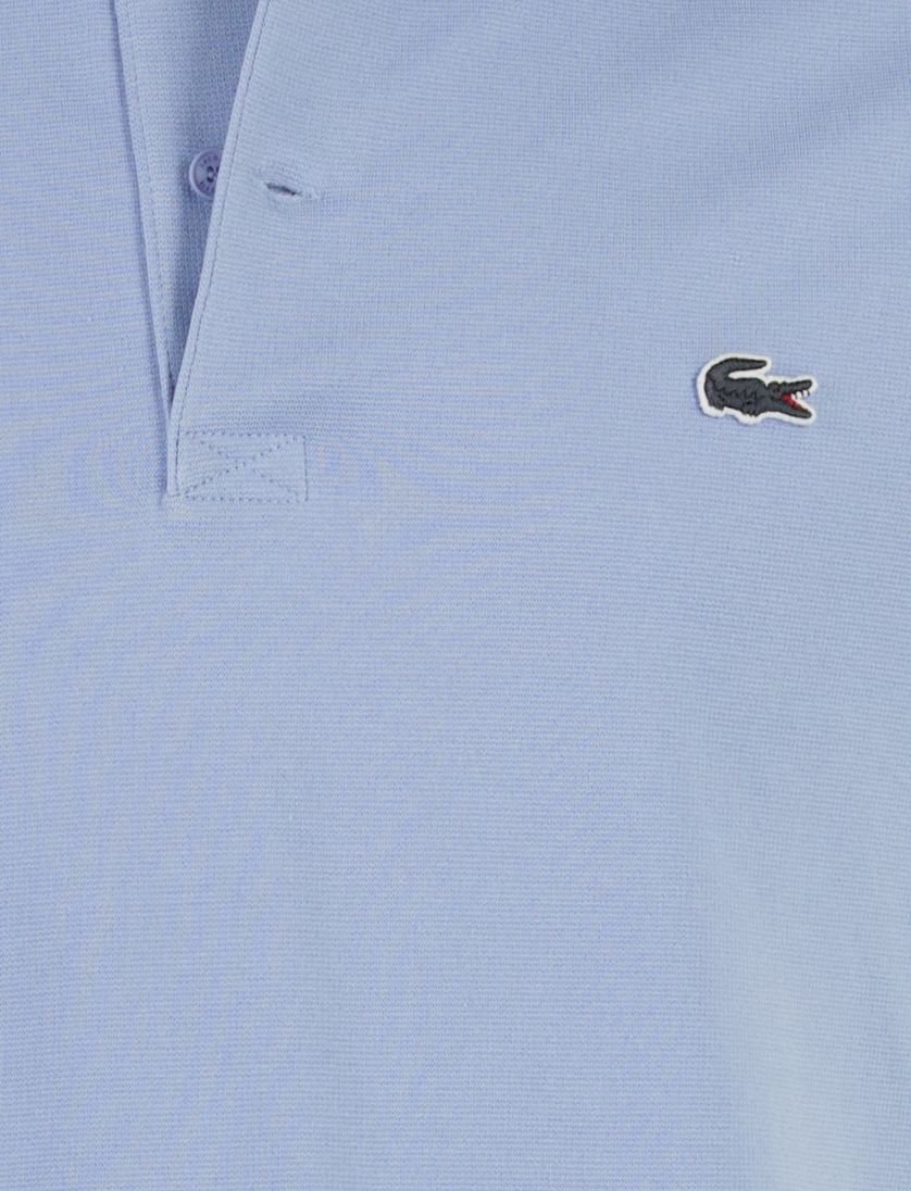 Poloshirt korte mouw Lacoste lichtblauw normale fit 2 knopen