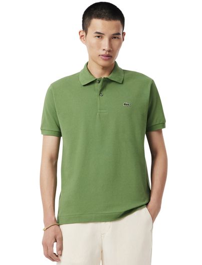 Lacoste Polo korte mouw Lacoste groen 2 knoops classic fit