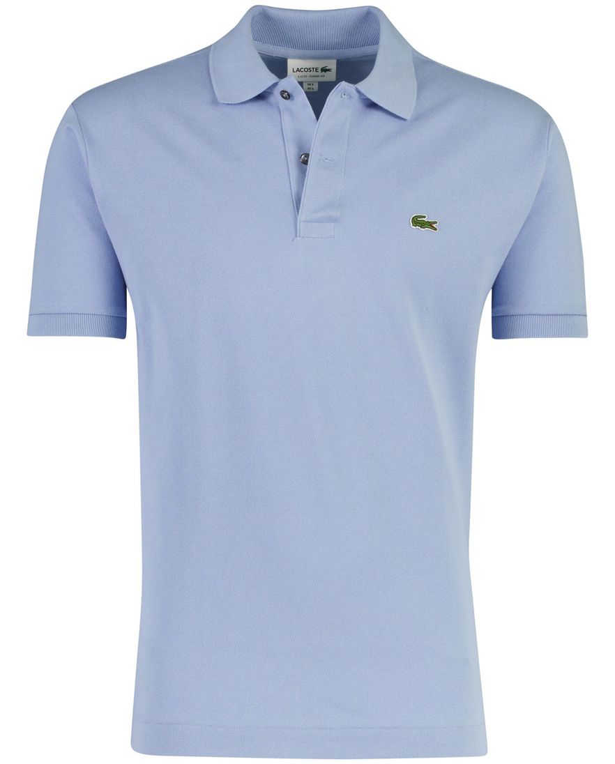 Lichtblauw poloshirt Lacoste 2 knoops