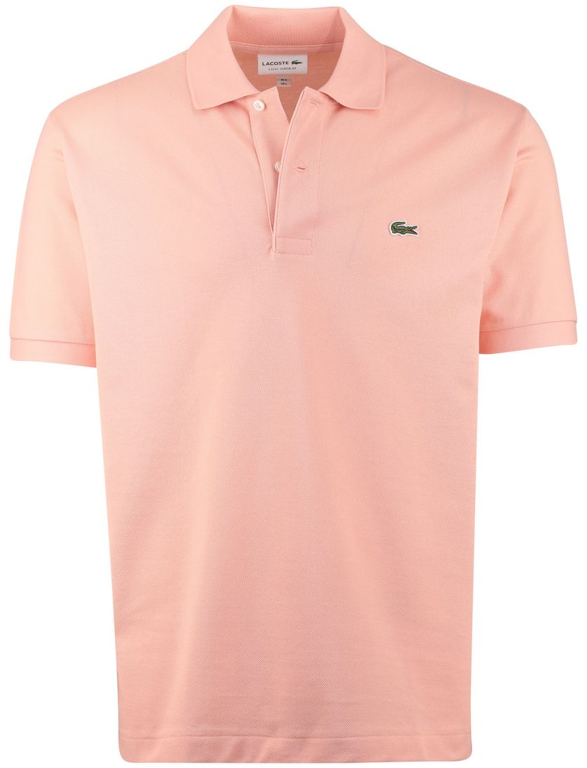 Poloshirt lacoste pique 2-knoops oranje