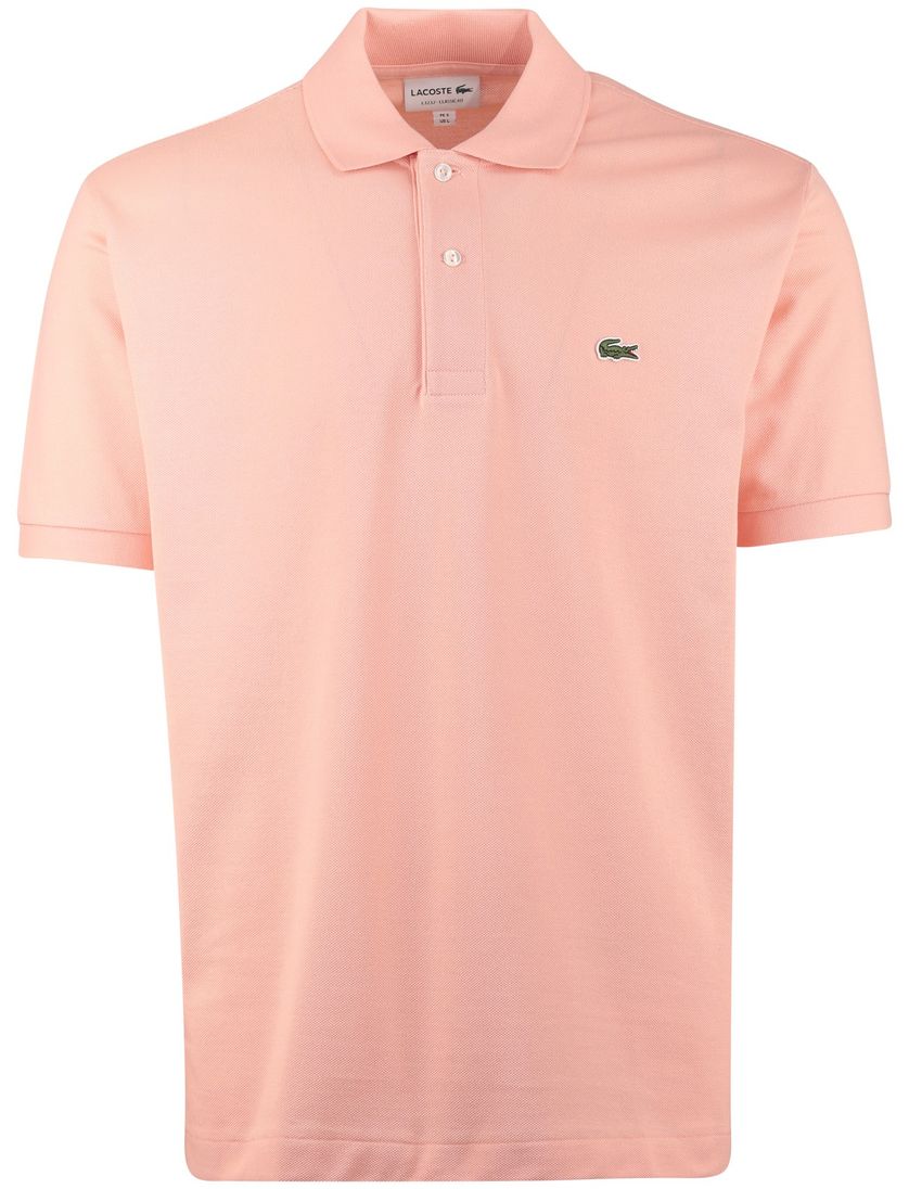Poloshirt lacoste pique 2-knoops oranje