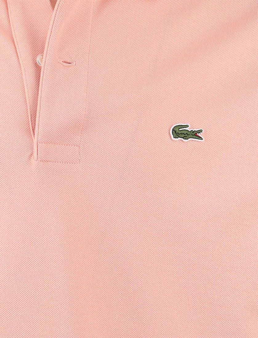 Poloshirt lacoste pique 2-knoops oranje