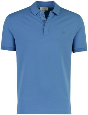 Lacoste Poloshirt korte mouw blauw Lacoste 3 knoops