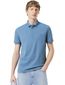 Poloshirt korte mouw blauw Lacoste 3 knoops
