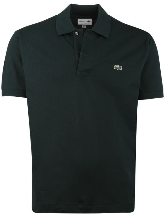 Classic fit lacoste polo donkergroen pique