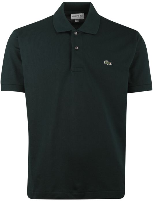 Classic fit lacoste polo donkergroen pique