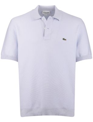 Lacoste Lichtblauwe polo pique 2-knoops lacoste