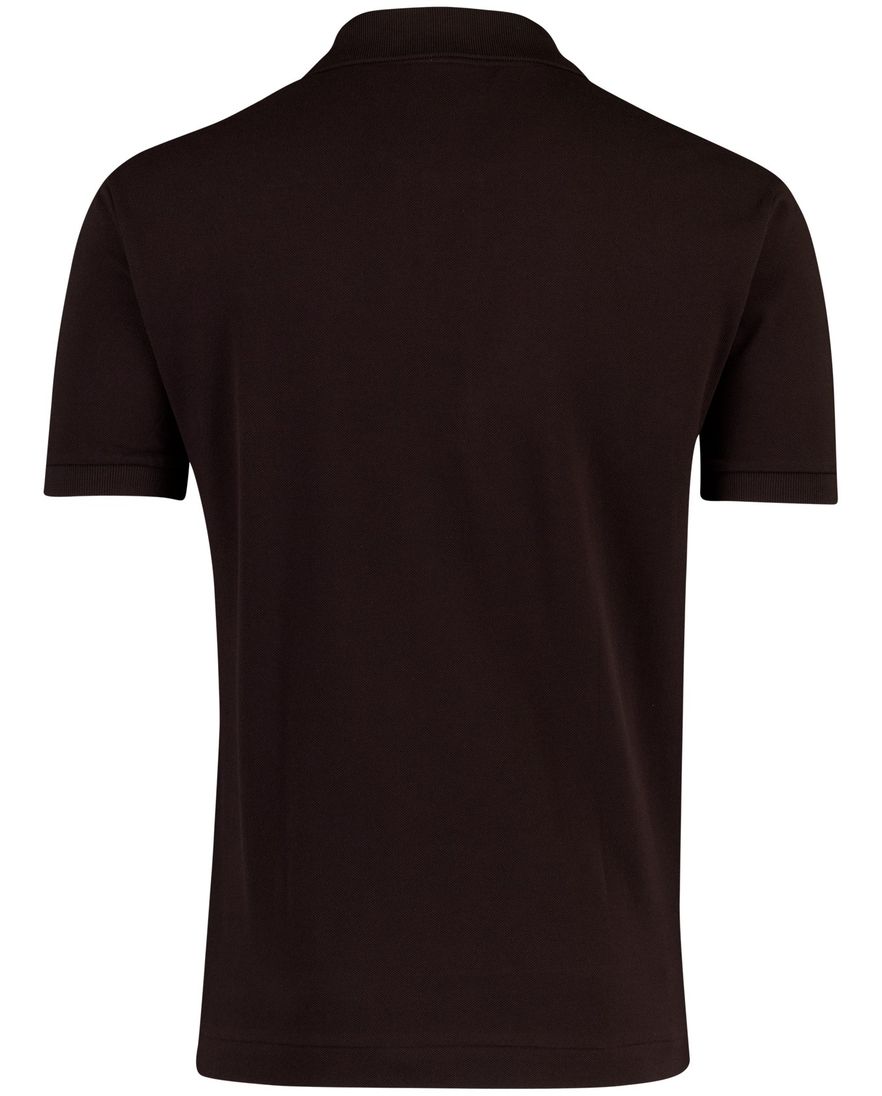 Bruine poloshirt Lacoste Classic fit 2 knopen
