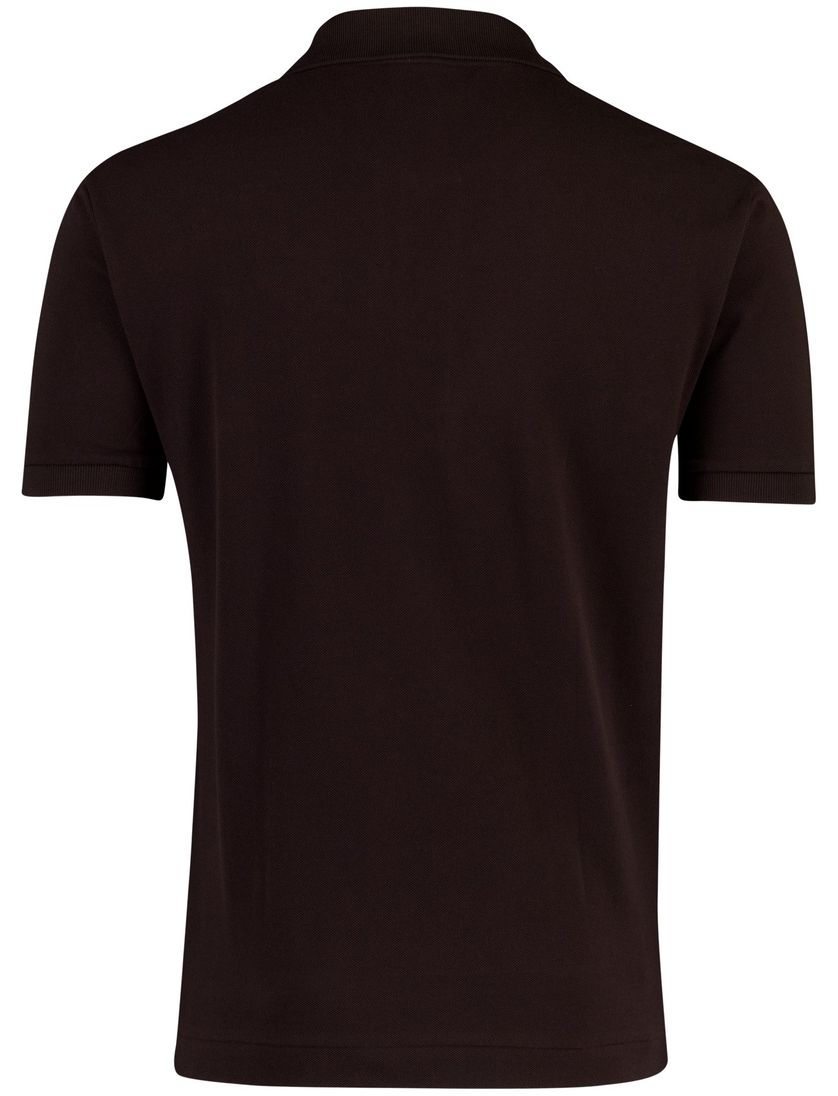 Poloshirt Lacoste bruin 2 knopen wijde fit