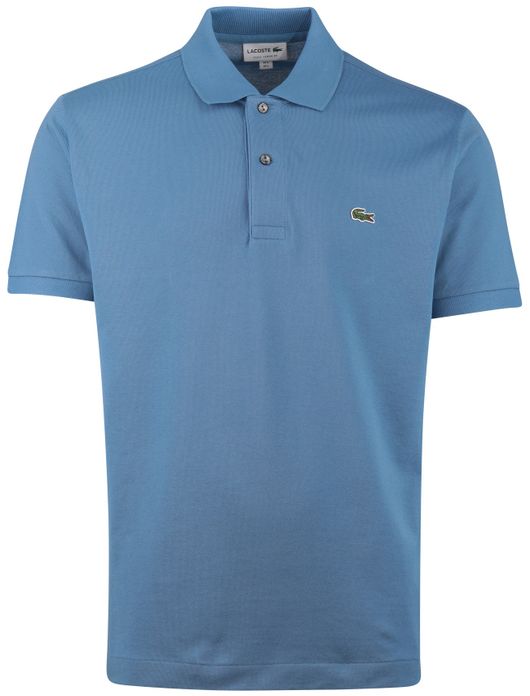 Lacoste polo classic fit blauw 2-knoops