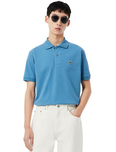 Lacoste Poloshirt lacoste 2-knoops blauw pique