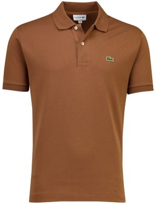 Lacoste Bruine polo lacoste pique 2-knoops