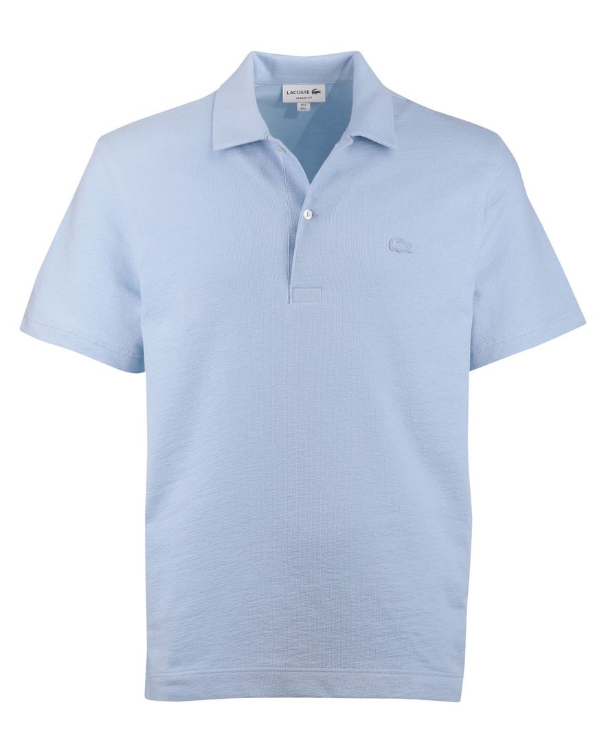 Lichtblauwe polo Lacoste 2 knoops