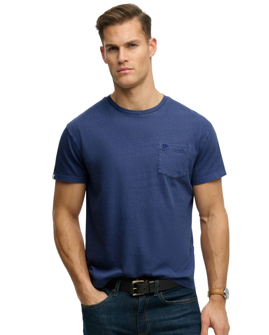 Donkerblauw t-shirt Superdry slim fit