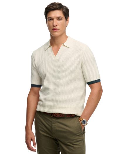 Superdry Korte mouw poloshirt Superdry wit katoen