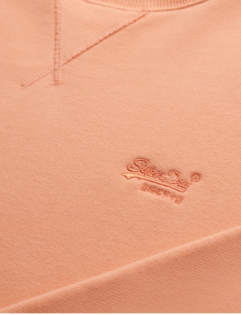 Sweater Superdry oranje ronde hals slim fit