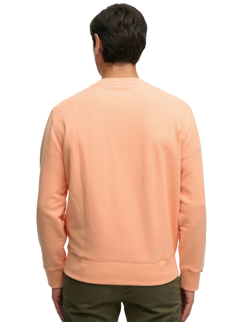 Sweater Superdry oranje ronde hals slim fit