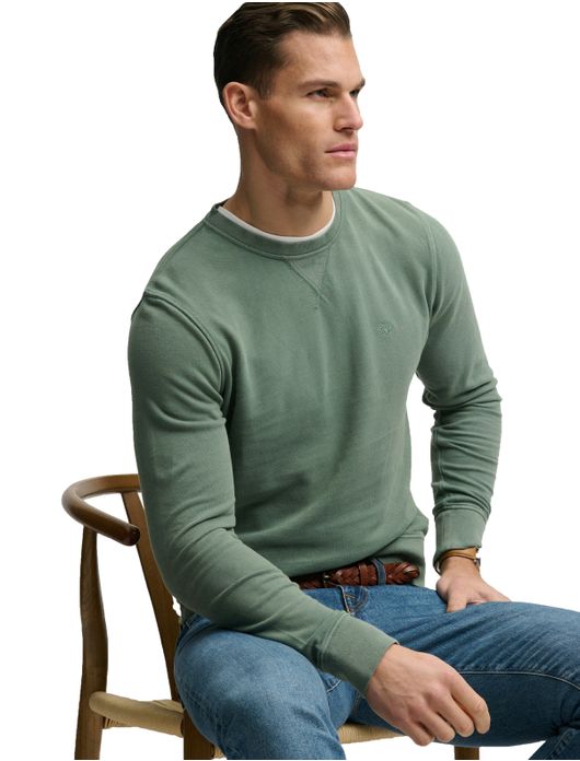 Superdry sweater groen slim fit