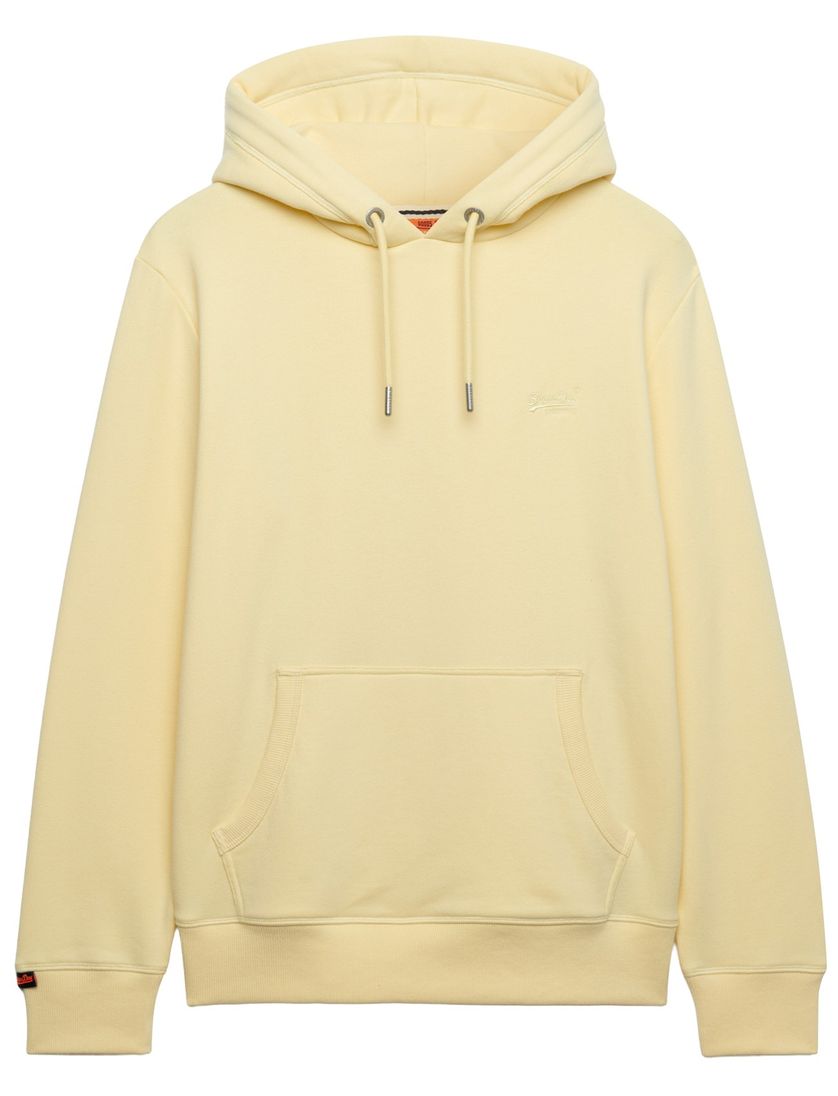 Hoodie Superdry geel katoen
