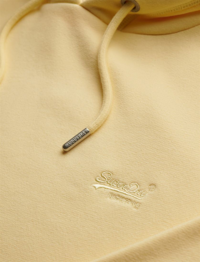 Hoodie Superdry geel katoen