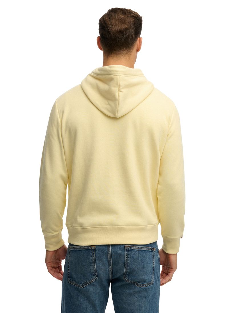 Hoodie Superdry geel katoen