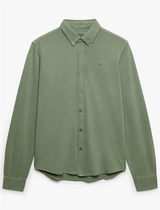 Superdry lange mouw overhemd groen