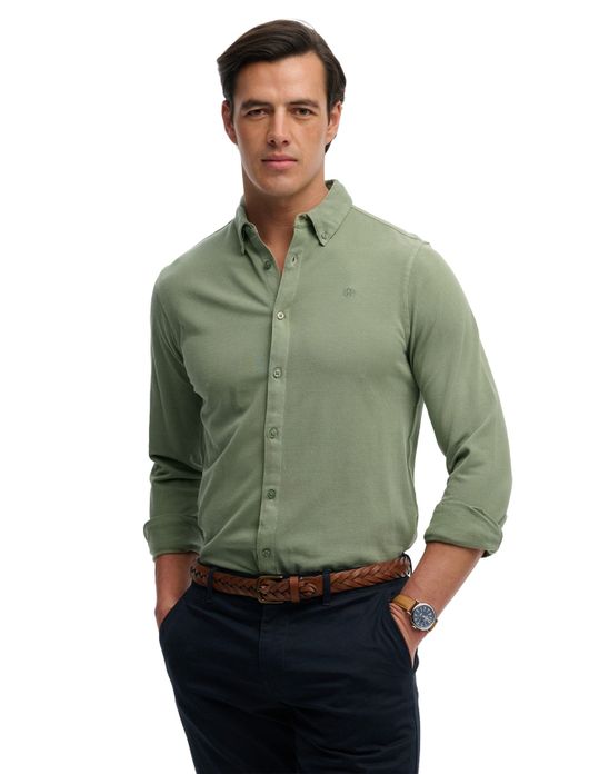 Superdry lange mouw overhemd groen