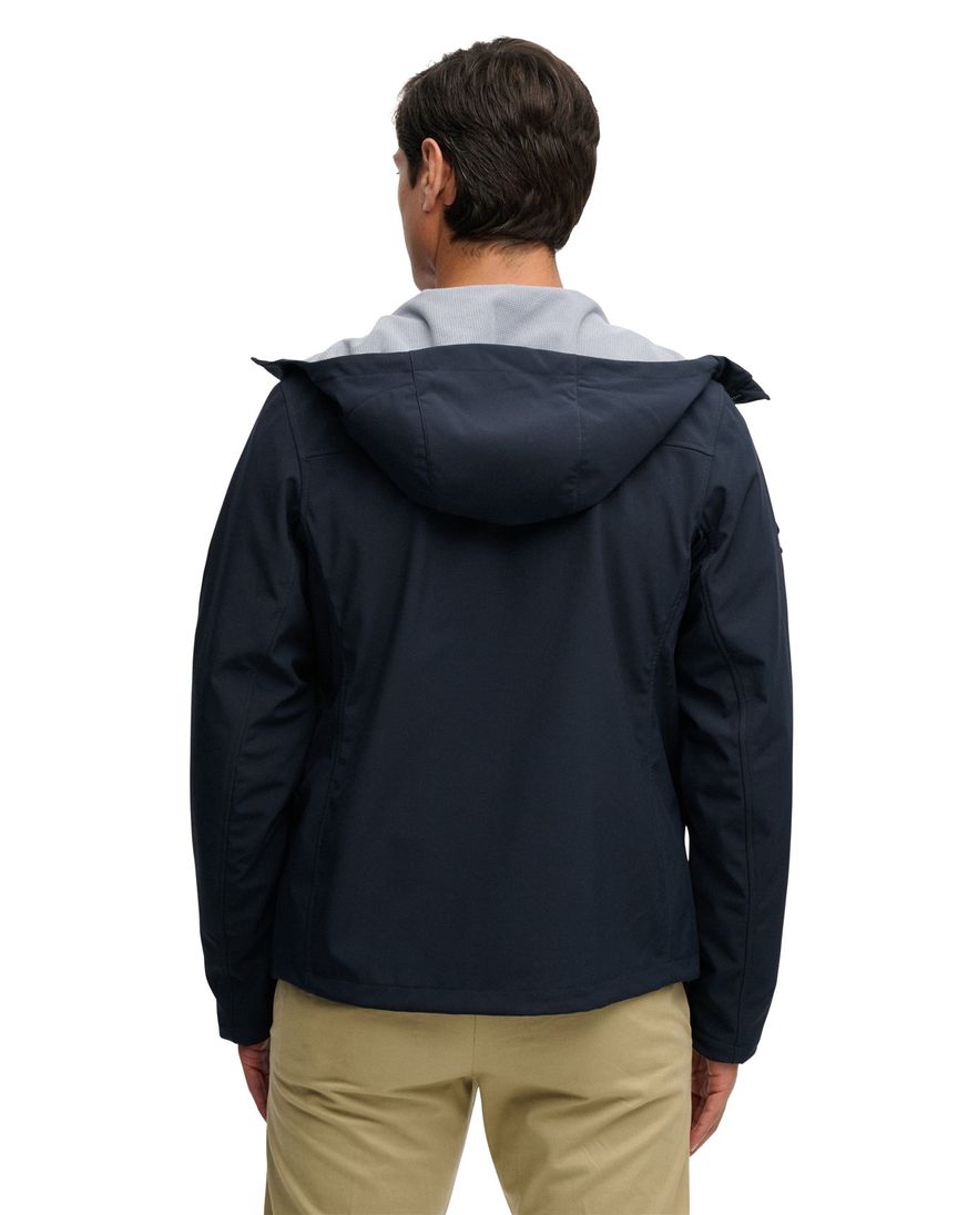 Donkerblauwe softshell jas Superdry relaxed fit