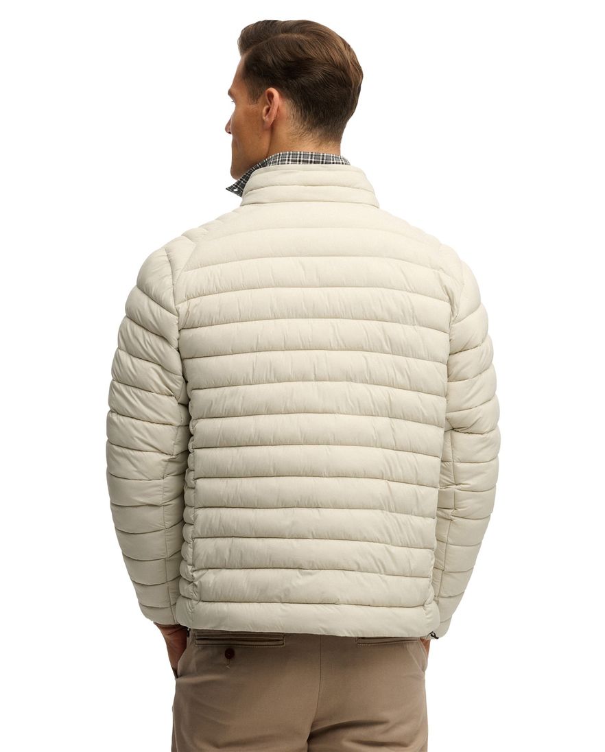 Creme gewatteerde Superdry jas regular fit