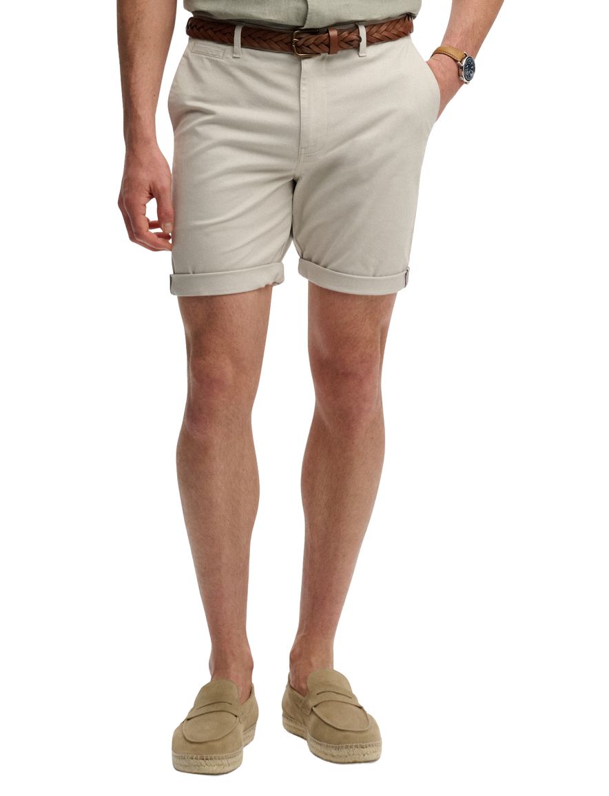 Superdry bermuda grijs slim fit