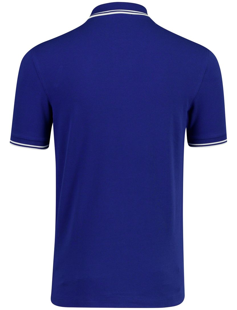 Kobaltblauw poloshirt Fred Perry normale fit 2-knoops katoen pique