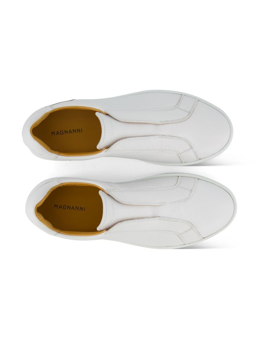 instappers leer wit Magnanni met witte zool