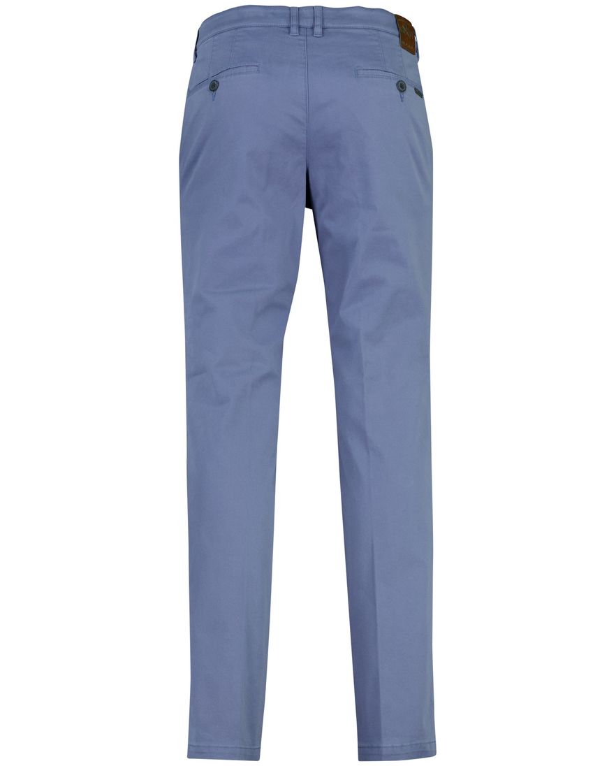 blauwe pantalon M.E.N.S. Madison flatfront model normale fit